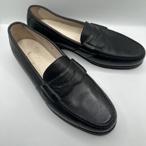 Rockport Reserve Loafers Men's 13M Black Leather Loafers M3698 Vibram Soles‎